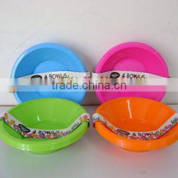 4PK Plastic bowls 7 inch TG20616