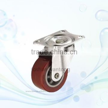 Metal Swivel Plate All Size Polyurethane Hardware Casters With Brake