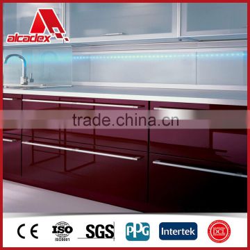 creative design aluminium composite panel for kitchen cabinets