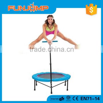 Funjump 2016 110cm fitness adults indoor trampoline with handle bar
