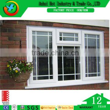 Grill Window Design PVC Window Swing Opening Window and Door PVC/UPVC Casement Window