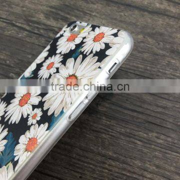 Daisy marble case for iphone 7 plus 3D case,CREATIVE TPU case for iphone7 3D COVER chrysanthemum Case