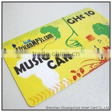 custom spot UV logo credit card in gift box with black inserts tray