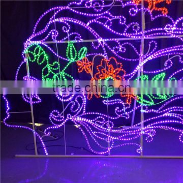 Christmas superbright customized hanging led outdoor commercial street decoration