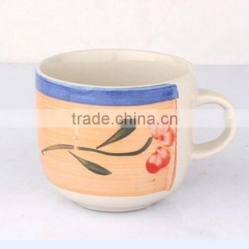 8.5cm Leisure Product Hand-painted Ceramic Tea Mug