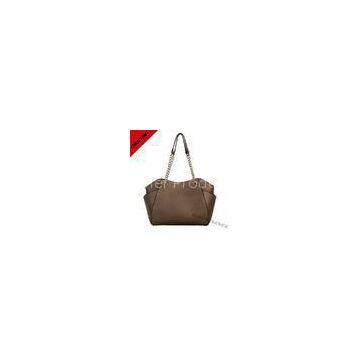 Professional Handmade Brown Leather Shoulder Handbags With Customized labels