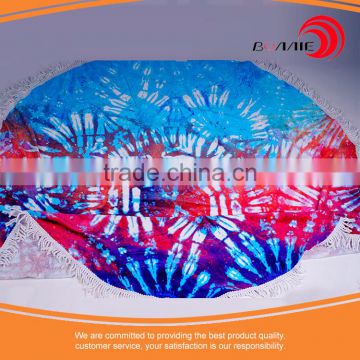 summer factory 2017 hot selling girls large circle round beach towel