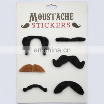 MUS-0556 Card mustache party fake moustache