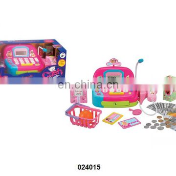 Kid's Super shopping Supermarket Cash Register Cashier Set Role Play Shop Store Market Shopping-Game Free Sample Chenghai