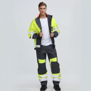 Long sleeve fire resistant welding work protection suit