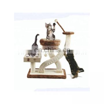 Home Natural World Wooden Toy Animals Cat Tree Scratcher