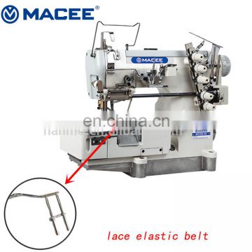 MC 500-05 high speed interlock sewing machine with loosening and tightening laces