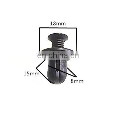 JZ Factory Price High Quality  8mm Hole Bumper Clips Black Bumper Expansion Clips