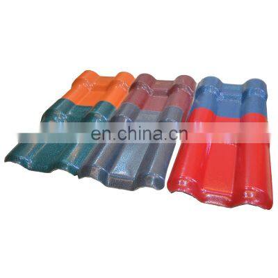 Heat Insulation Spanish Style Plastic Trapezoidal Roof Sheet Rain Protection ASA Synthetic Resin Roof Tile Price