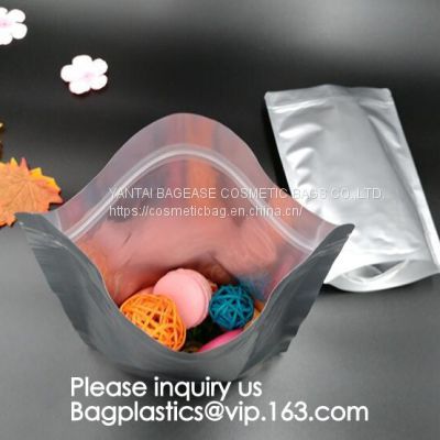STAND UP POUCH, ZIP BAGGIES, MYLAR BAG, SLIDER, METALLIZED, HERBAL, SOUP, PET FOOD, CHOCOLATE