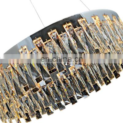 Rectangle Hang Lamp Pendant Light Crystal For Home Chandelier Light