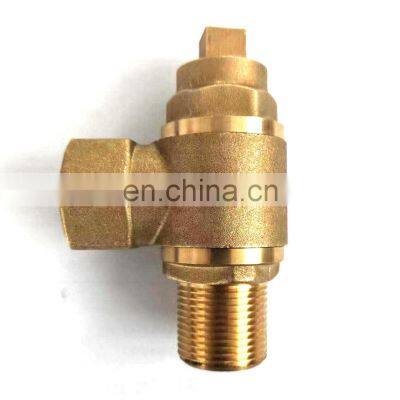 High Quality Supplier Custom Natura Gas Brass Bronze Ferrule Hose Connector Valve