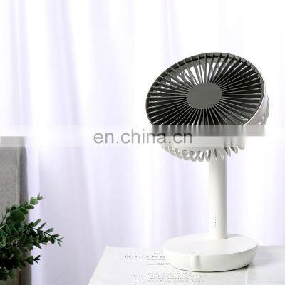 2021 Hot Sale 4000mAh Large Battery Capacity Portable Mini Fan Rechargeable Battery Fan For Outdoor Home