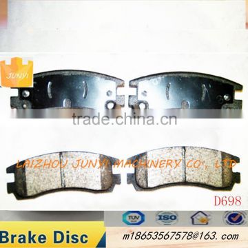 Semi-metal or ceramic brake pads D698 high quality BRAKE PAD