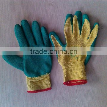 latex coated cotton glove/hot sale safety gloves