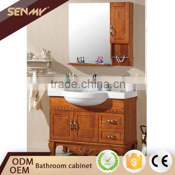 Hot 2016 Solid Wood Antique Classic Wooden Luxury Bathroom Furniture