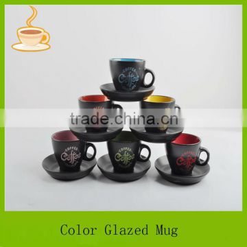 starbucks coffee mug/black ceramic mug/ceramic mug