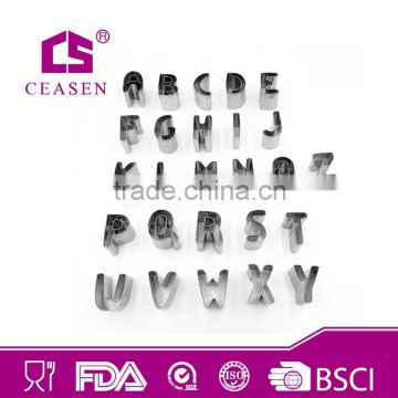 Stainless Steel Letter Shaped Cookie Cutter Set