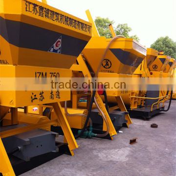 High quality electrical JZM750l concrete mixer machine with lift supply from China