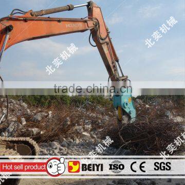 BEIYI Excavator hydraulic pulverizer attachments use for demolition and recycling