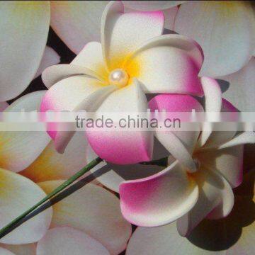 Frangipani Plumeria Foam Flower Hair clips JYF00787