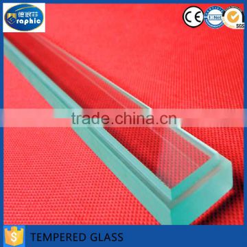 2016 hot sell customized size 12mm toughened glass price for sale