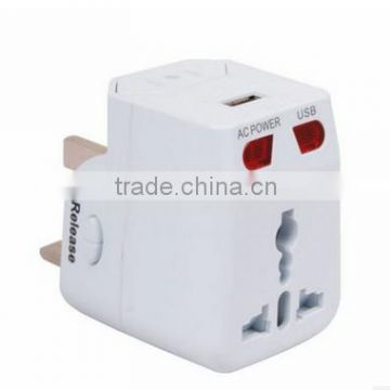 USB socket with protection shutter