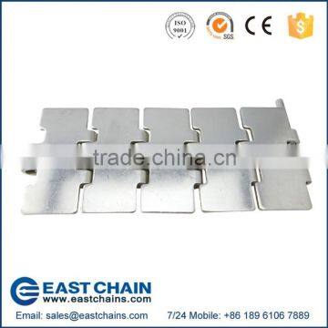 Single hinge straight running width 82.6mm 420 stainless steel flat top chain C13S
