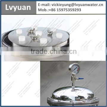 High precision 304 316 material stainless steel cartridge filter housing with 7 cores PP elements