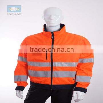 EN20471 hight visibility winter reflective safety scotchlite jacket
