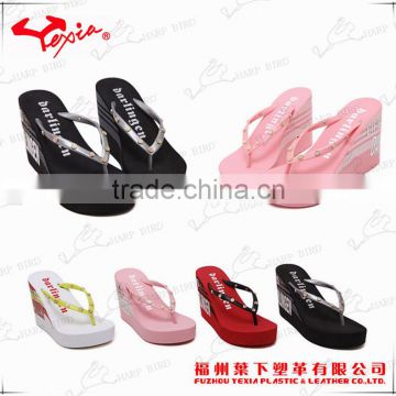 Women fashion high heel outdoor slippers