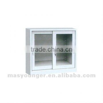 Modern steel half height sliding door file display cabinet furniture,decorative product under the desk/TV