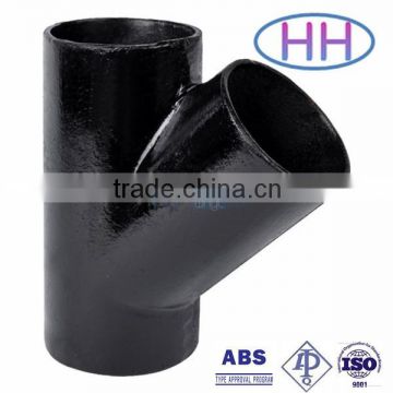8 inch carbon steel y tee pipe fitting