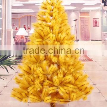 82" Yellow Shining Garland Christmas Tree
