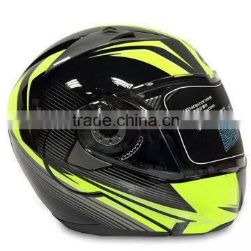 Top sell manufacture double visors flip up helmet