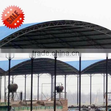 Steel frame heap shed structure