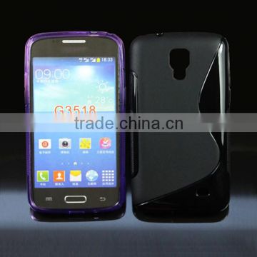 S line design TPU case for Samsung G3518