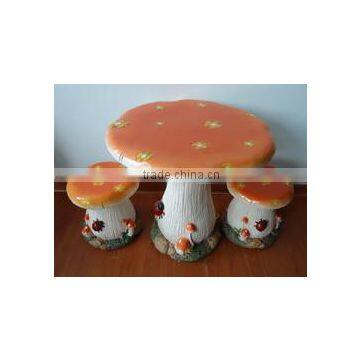 garden mushroom table sert