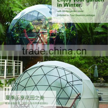 New design glass greenhouses used with high quality
