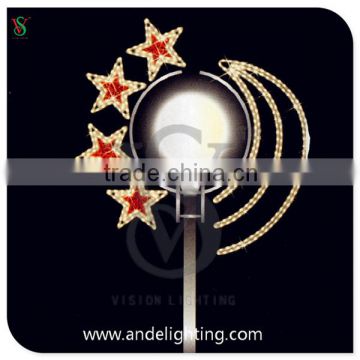 2016 new design outdoor christmas decorations rope lights for street decoration