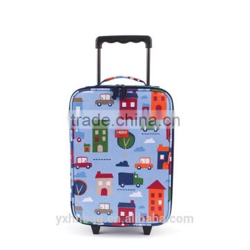 Soft trolley two wheels bag candy color for kids