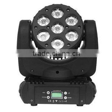 Guangzhou 7X12W 4in1 RGBW led beam moving head lighting mini stage light