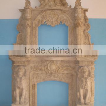 marble fireplace accessory of mantel BL482