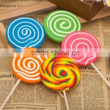 Handmade Sugar Fruit rainbow Stick Lollipop Hard Sweets Candy