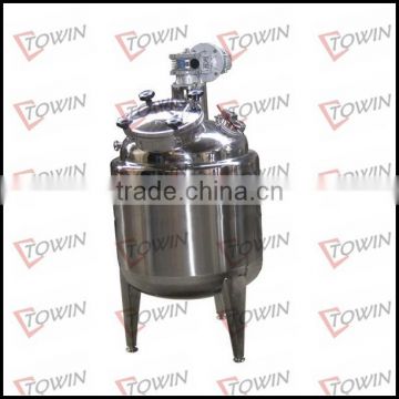 100-10000L stainless steel chemical jacketed glass reactor with condensor